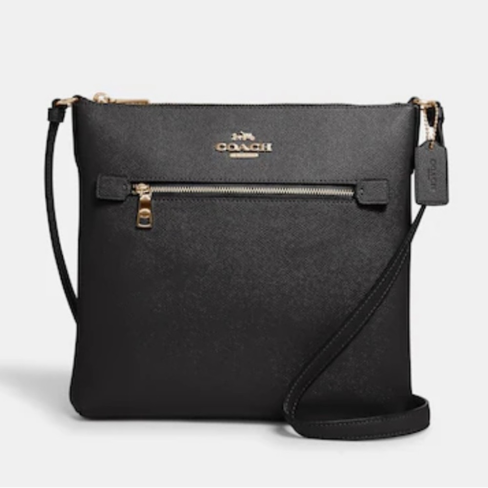 Coach Rowan Black Purse / File Bag